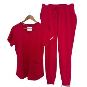 #11 SKECHERS ~ Women’s Lightweight Medical Grade Uniform Set Pinkish Red